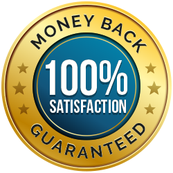 Fit Burn 60 day 100 percent money back satisfaction guarantee badge